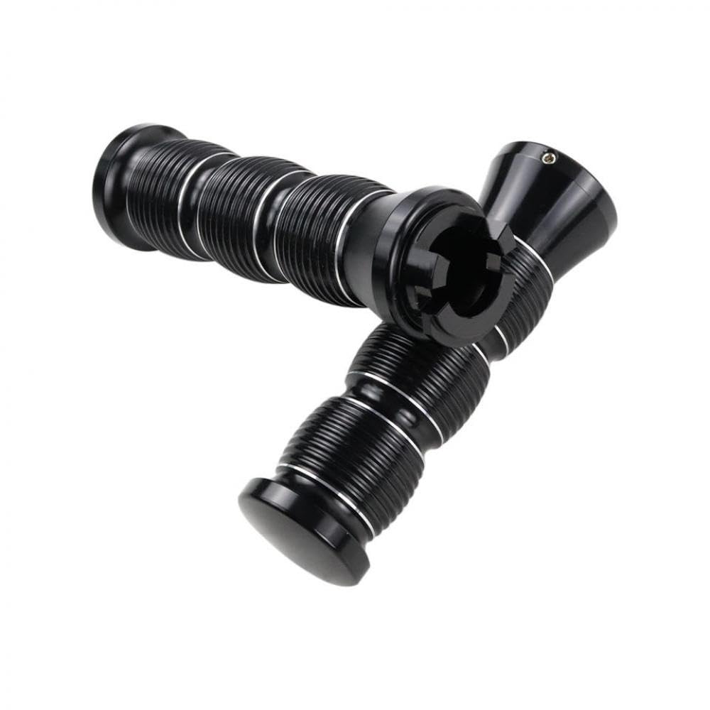Motorradzubehör Aluminium -Lenkergriffe kompatibel mit Indian Scout Sechzig Bobber Twenty Rogue Models 2015 bis 2023 Gummi Anti Slip Hand Grip Zubehör(Aluminum Style) von TReCVd