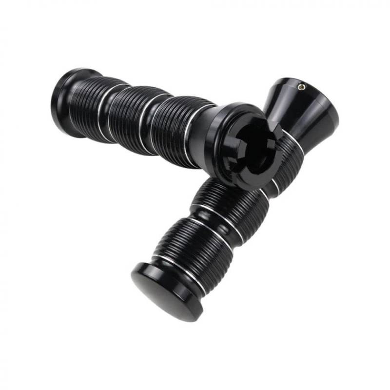 Motorradzubehör Aluminium -Lenkergriffe kompatibel mit Indian Scout Sechzig Bobber Twenty Rogue Models 2015 bis 2023 Gummi Anti Slip Hand Grip Zubehör(Aluminum Style) von TReCVd
