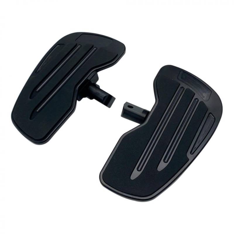 Motorradzubehör Breitstufer Fahrer Fahrgastetafel Set kompatibel mit Indian Scout Sechzig Rogue Twenty Bobber Heck -Ruhpedale Zubehör(Black for Passenger) von TReCVd
