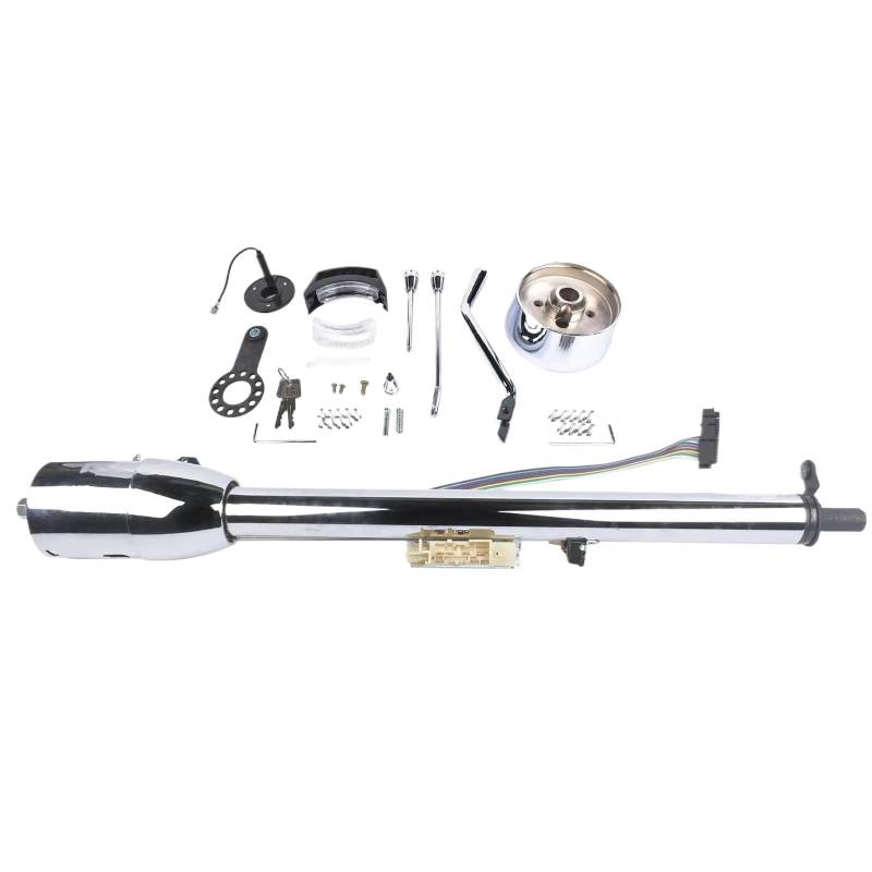TRyYCB Verchromte 32-Zoll-Edelstahl-Lenksäule, kompatibel mit Bodenschaltschlüssel und Adapter R91004C32 von TRyYCB