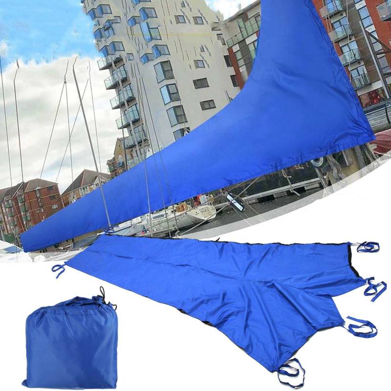 Mainsail Boom Cover, 420D Heavy Duty Großsegel Abdeckung, Wasserdichtes Oxford Tuch Outdoor Segel Abdeckung, Boot Universal für Alle Jahreszeiten von TSHIGO