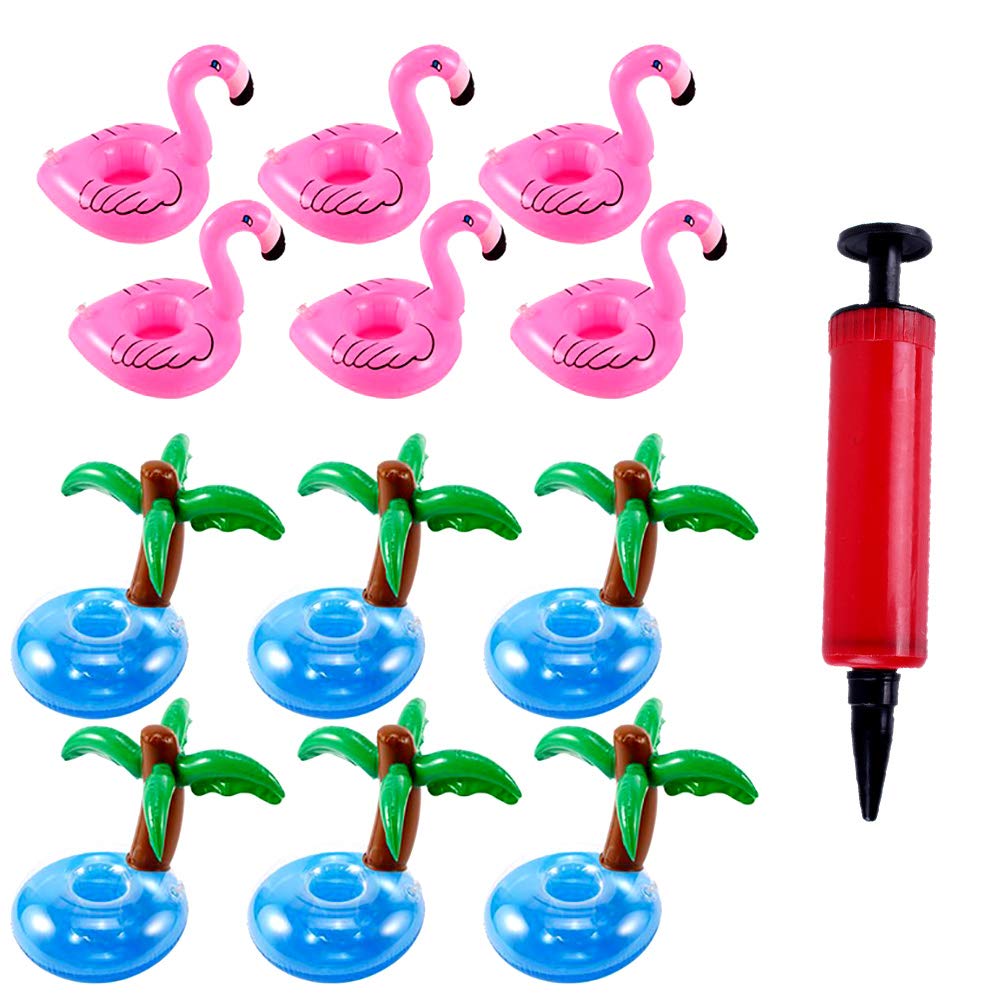 12 Stück Aufblasbare Getränkehalter PVC Aufblasbare Untersetzer Schwimmender Getränkehalter Flamingo mit Luftpumpe Aufblasbare Getränkehalter Kokosnussbaum Set für Sommer Familien Pool Party Deko 12 Stück Aufblasbare Getränkehalter PVC Aufblasbare Untersetzer Schwimmender Getränkehalter Flamingo mit Luftpumpe Aufblasbare Getränkehalter Kokosnussbaum Set für Sommer Familien Pool Party Deko von TSLBW