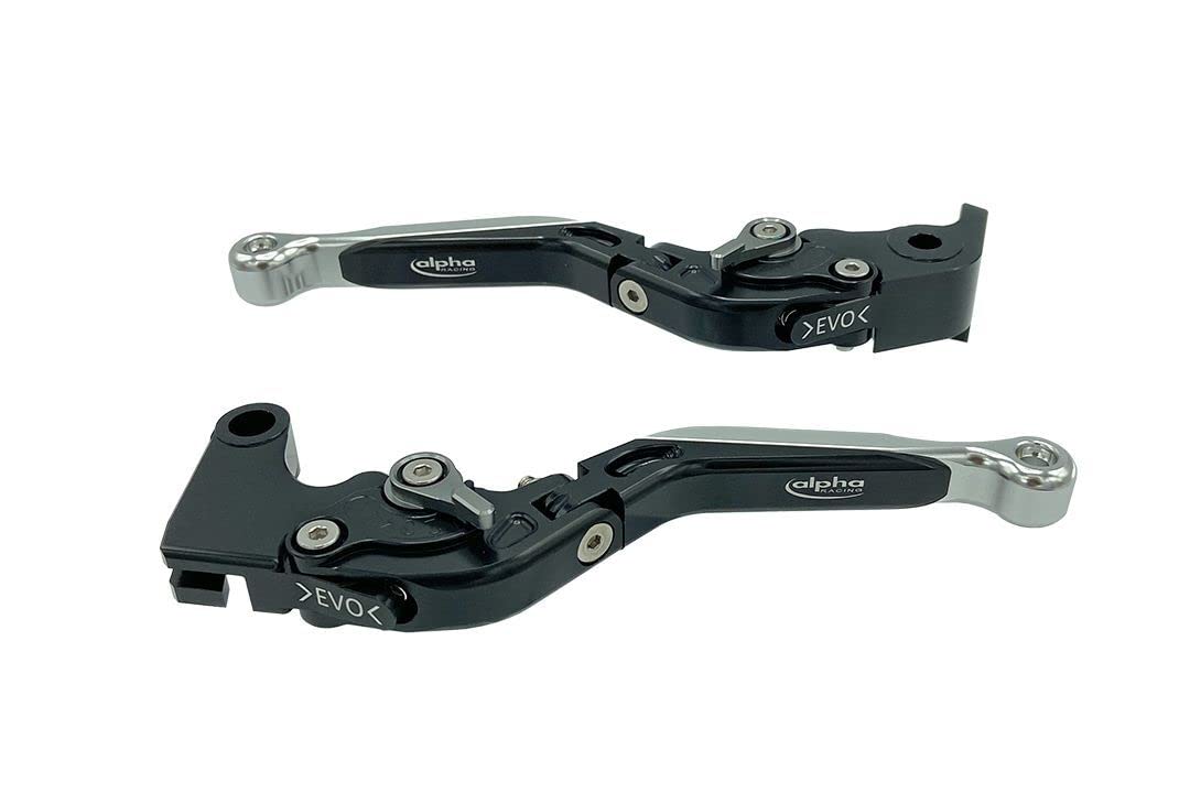 Alpha Technik Bremshebel+Kupplungshebel Set EVO schwarz/silber kompatibel mit Kawasaki Z1000 ZRT00B Bj. 2007-2009 Alpha Technik Bremshebel+Kupplungshebel Set EVO schwarz/silber kompatibel mit Kawasaki Z1000 ZRT00B Bj. 2007-2009 von TSS Handel