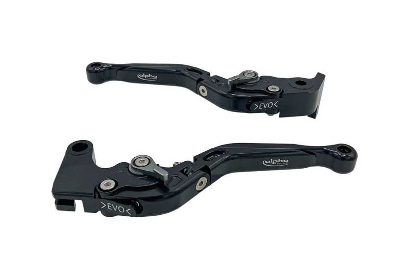 Alpha Technik Bremshebel+Kupplungshebel Set EVO schwarz kompatibel mit Yamaha MTM850 RN43 Bj. 2016- von TSS Handel
