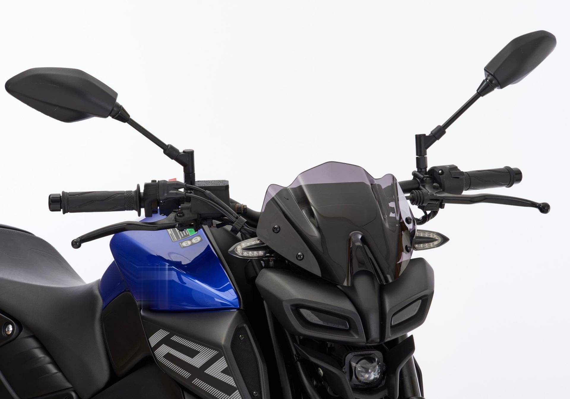 ERMAX Naked-Bike-Scheibe kompatibel mit YAMAHA MT-125 RE40 124ccm Bj. 2021-2023 von TSS Handel