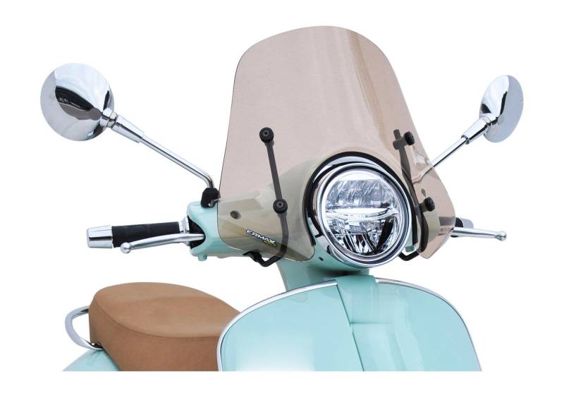 TSS Handel Scooterscheibe Mini Sportivo für VESPA GTS 125 MD3A/MD3B 124ccm Bj. 2020-2022 - Front - Acryl (PMMA) - Klar - Motoroller von TSS Handel