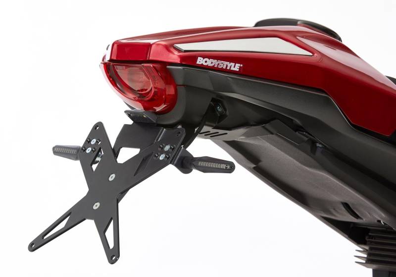 PROTECH Kennzeichenhalterset inkl. Reflektor und Kennzeichenbeleuchtung kompatibel mit HONDA CB1000R SC80 Bj. 2021-2023 von TSS Handel