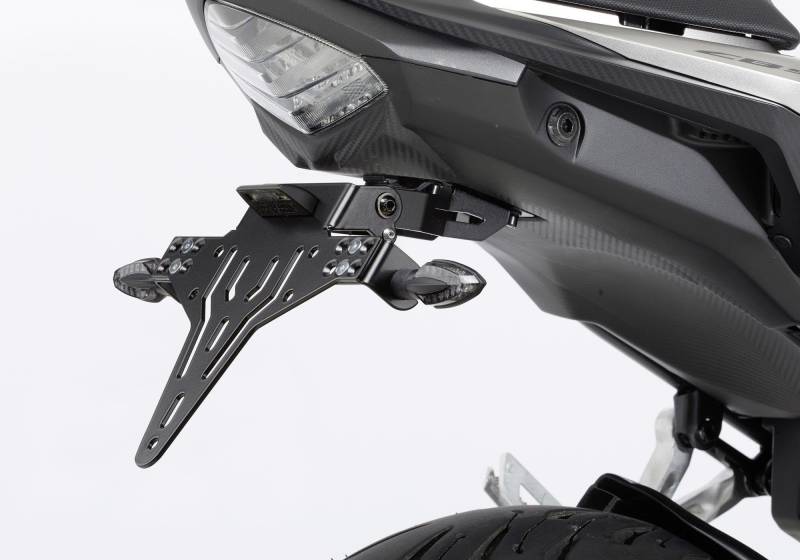 PROTECH Kennzeichenhalterset inkl. Reflektor und Kennzeichenbeleuchtung kompatibel mit Honda CB750 Hornet RH12 Bj. 2023-2023 von TSS Handel