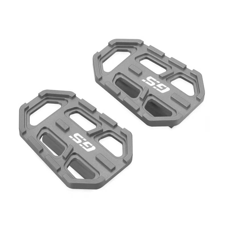 Motorrad Breite Fußrasten Pedale Rest Fußrasten FÜR B&MW G310GS F750GS F850GS R1200GS F 750 850 1200 GS Anti-Slip Fuß Pedal Pedal Expander(Gray) von TTADINUDD