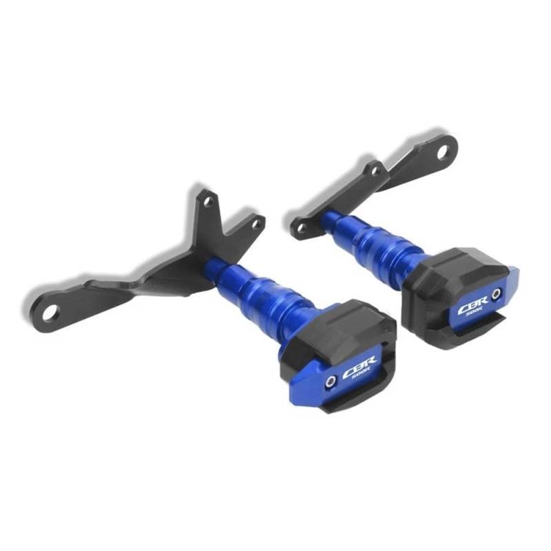 Slider Crash Pads Für CBR500R CBR 500R CBR500 R 2021-2023 Motorrad Fallschutzrahmen Slider Verkleidungsschutz Crash Pad Protector(Blue) von TTADINUDD