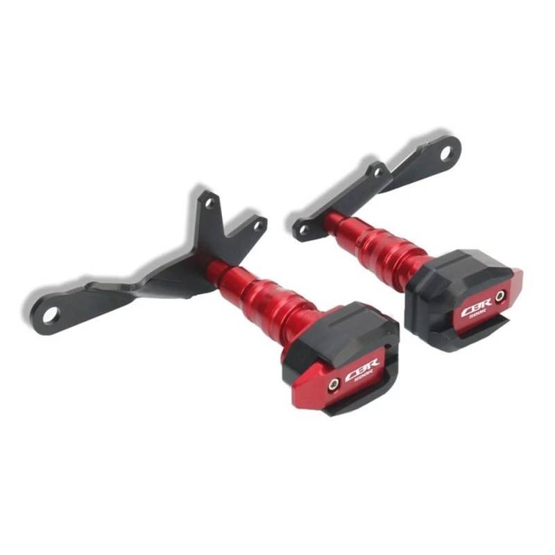 Slider Crash Pads Für CBR500R CBR 500R CBR500 R 2021-2023 Motorrad Fallschutzrahmen Slider Verkleidungsschutz Crash Pad Protector(Red) von TTADINUDD