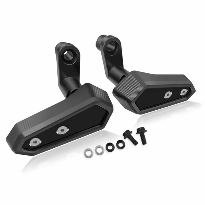 Slider Crash Pads Für KA&was&AKI Ninja500 Z500 Ninja 500 2024 Motorrad Fallschutz Rahmen Slider Verkleidungsschutz Anti Crash Pad Protector(Black) von TTADINUDD