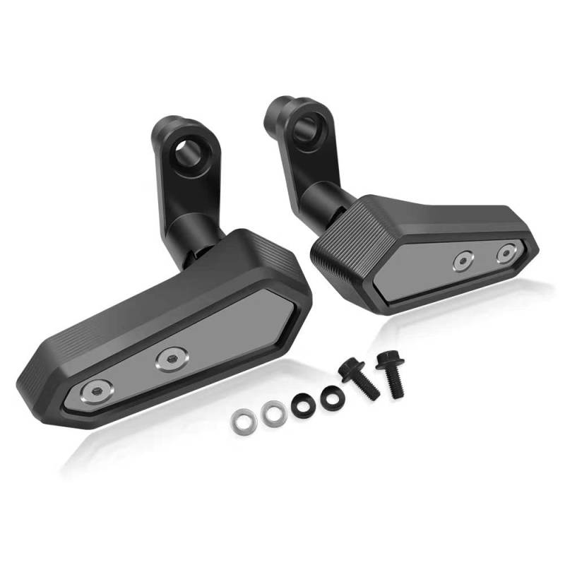 Slider Crash Pads Für KA&was&AKI Ninja500 Z500 Ninja 500 2024 Motorrad Fallschutz Rahmen Slider Verkleidungsschutz Anti Crash Pad Protector(Titanium) von TTADINUDD