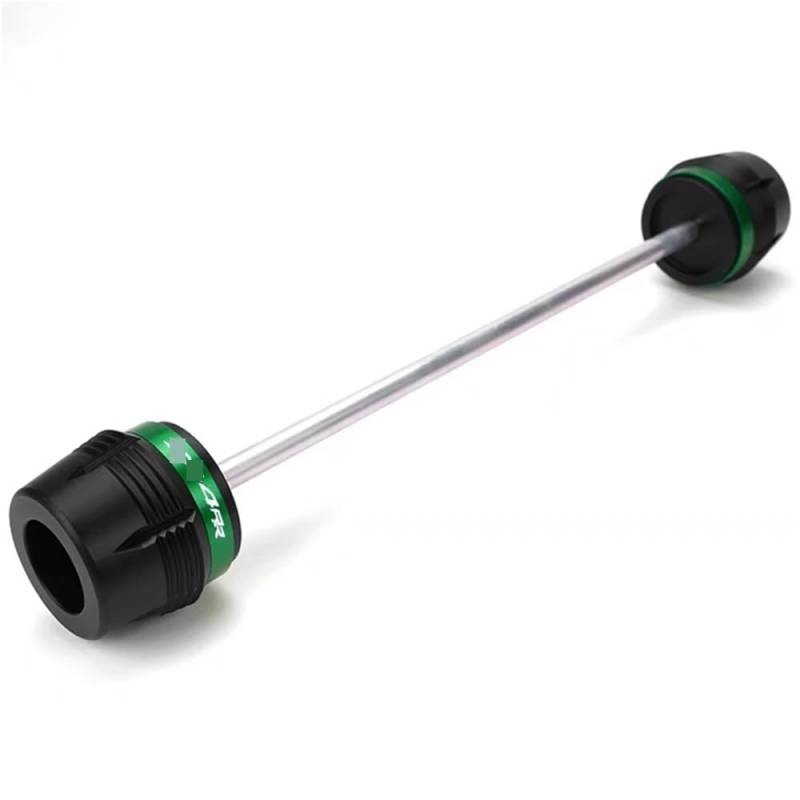 Slider Crash Pads Für KA&was&AKI ZX4RR ZX-4RR 2023 2024 Motorrad Vorderrad Gabel Rahmen Slider Protector Achse Gabel Crash Slider(Green) von TTADINUDD