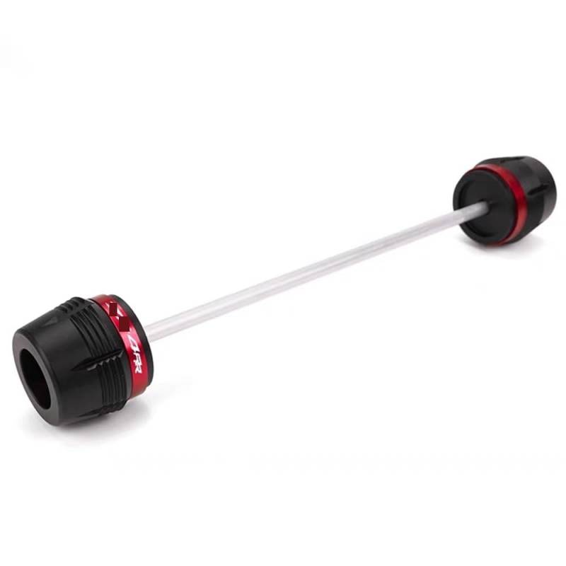 Slider Crash Pads Für KA&was&AKI ZX4RR ZX-4RR 2023 2024 Motorrad Vorderrad Gabel Rahmen Slider Protector Achse Gabel Crash Slider(Red) von TTADINUDD