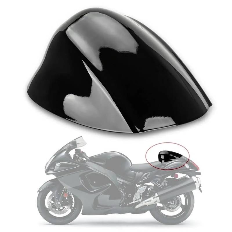 Motorrad Hinten Passagier Gugel Sitz Zurück Abdeckung Verkleidung Hinten Sitz Verkleidung Für Suzuki Hayabusa GSXR1300 2008-2020(Black) von TTADINUDD