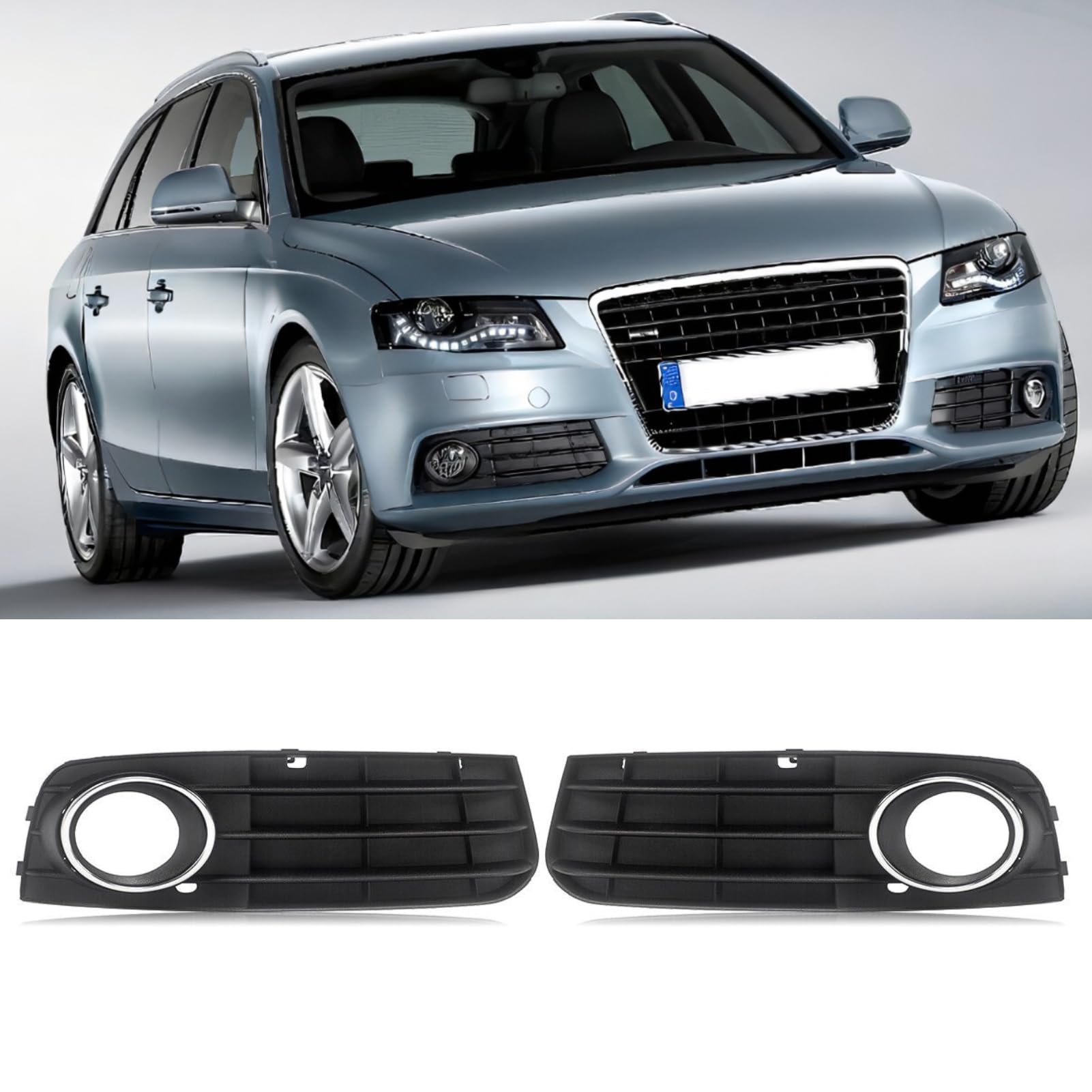 TTCR-II 2 PCS Kompatibel mit Audi A4 B8 8K Nebelscheinwerfer Blende 2009-2011 Nebelscheinwerfer Gitter Links+Rechts A4 B8 8K Nebelscheinwerfergrill 8KD807681/8KD807682 Nebelscheinwerferrahmen(Schwarz) TTCR-II 2 PCS Kompatibel mit Audi A4 B8 8K Nebelscheinwerfer Blende 2009-2011 Nebelscheinwerfer Gitter Links+Rechts A4 B8 8K Nebelscheinwerfergrill 8KD807681/8KD807682 Nebelscheinwerferrahmen(Schwarz) von TTCR-II