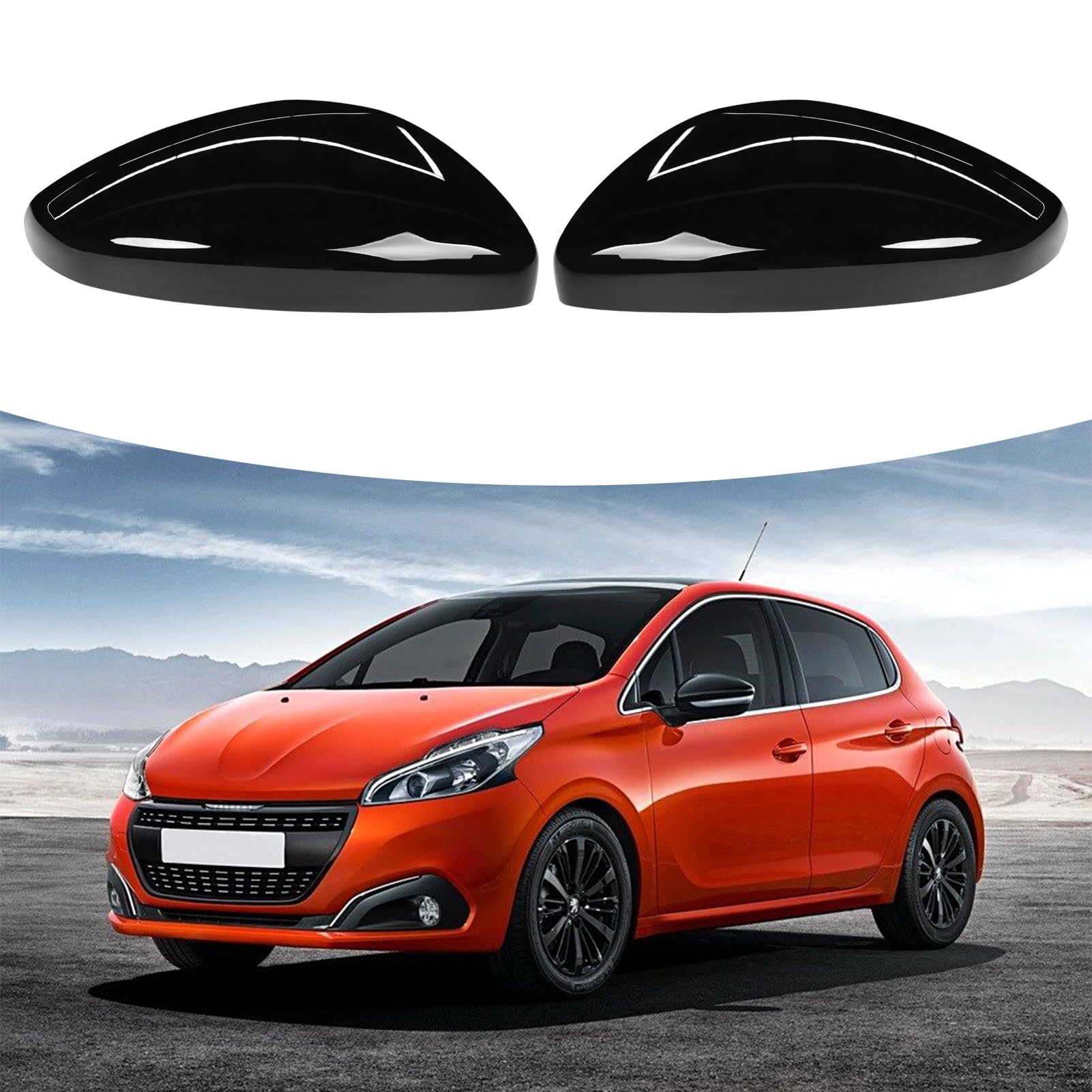 TTCR-II 2 PCS Spiegelkappen Kompatibel mit Peugeot 208 Rückspiegel Abdeckung 2012 2013 2014 2015 2016 2017 2018 2019 rückspiegeldeckel 208 Peugeot Schwarz Seitenspiegelgehäuse (Links und Rechts TTCR-II 2 PCS Spiegelkappen Kompatibel mit Peugeot 208 Rückspiegel Abdeckung 2012 2013 2014 2015 2016 2017 2018 2019 rückspiegeldeckel 208 Peugeot Schwarz Seitenspiegelgehäuse (Links und Rechts von TTCR-II