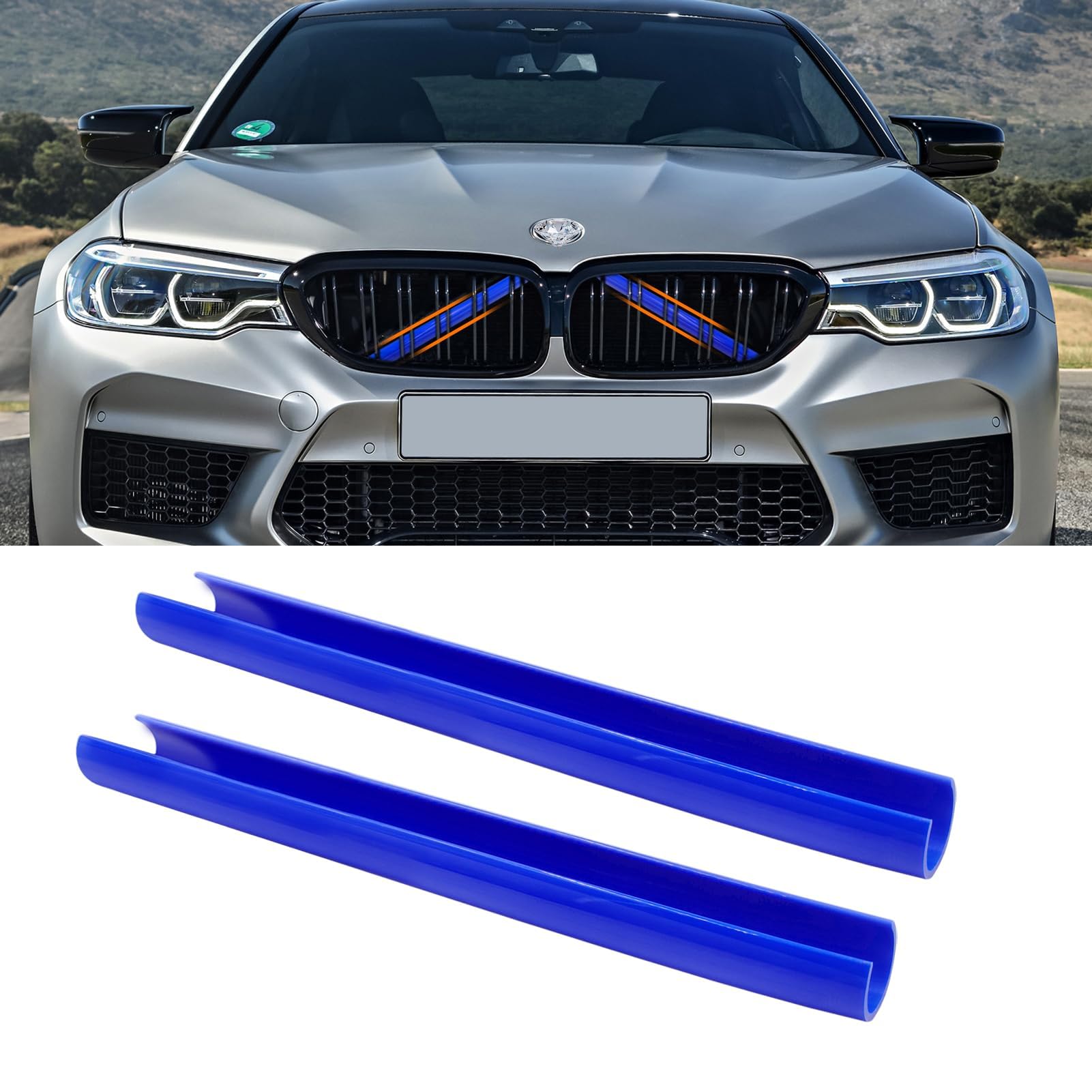 TTCR-II 2PCS Frontgrill Einsatz,Streifen Kühlergrill Einsätze Zierleiste, Kompatibel mit BMW 1er 2er 3er 4er 5er 6er 7er, F20 F21 F22 F23 F30 F31 F32 F33 F36 G30 G32 G11 G12 G14 Grill (Blau) TTCR-II 2PCS Frontgrill Einsatz,Streifen Kühlergrill Einsätze Zierleiste, Kompatibel mit BMW 1er 2er 3er 4er 5er 6er 7er, F20 F21 F22 F23 F30 F31 F32 F33 F36 G30 G32 G11 G12 G14 Grill (Blau) von TTCR-II