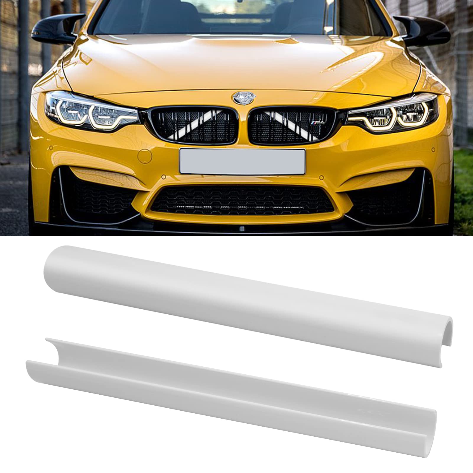 TTCR-II 2PCS Frontgrill Einsatz,Streifen Kühlergrill Einsätze Zierleiste, Kompatibel mit BMW 1er 2er 3er 4er 5er 6er 7er, F20 F21 F22 F23 F30 F31 F32 F33 F36 G30 G32 G11 G12 G14 Grill Streifen(Weiß) TTCR-II 2PCS Frontgrill Einsatz,Streifen Kühlergrill Einsätze Zierleiste, Kompatibel mit BMW 1er 2er 3er 4er 5er 6er 7er, F20 F21 F22 F23 F30 F31 F32 F33 F36 G30 G32 G11 G12 G14 Grill Streifen(Weiß) von TTCR-II