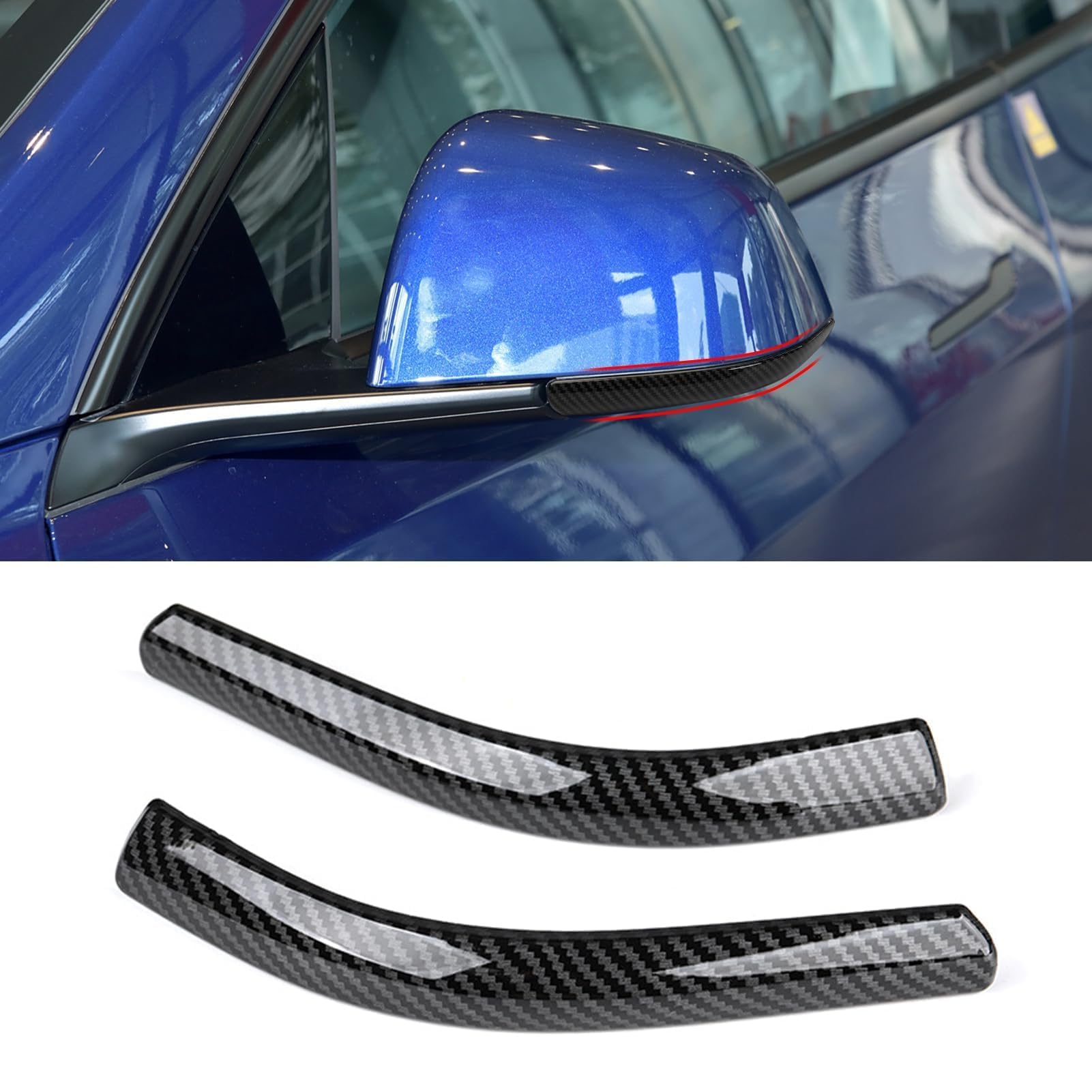 TTCR-II 2PCS Kompatibel mit Tesla Model Y SpiegelKappe Abdeckung Unten Trim Aufkleber 2018-2024,Aussenspiegel Unten Abdeckblende Aufkleber für Model Y Spiegelkappen Unten Aufkleber Trim-Kohlefaser TTCR-II 2PCS Kompatibel mit Tesla Model Y SpiegelKappe Abdeckung Unten Trim Aufkleber 2018-2024,Aussenspiegel Unten Abdeckblende Aufkleber für Model Y Spiegelkappen Unten Aufkleber Trim-Kohlefaser von TTCR-II