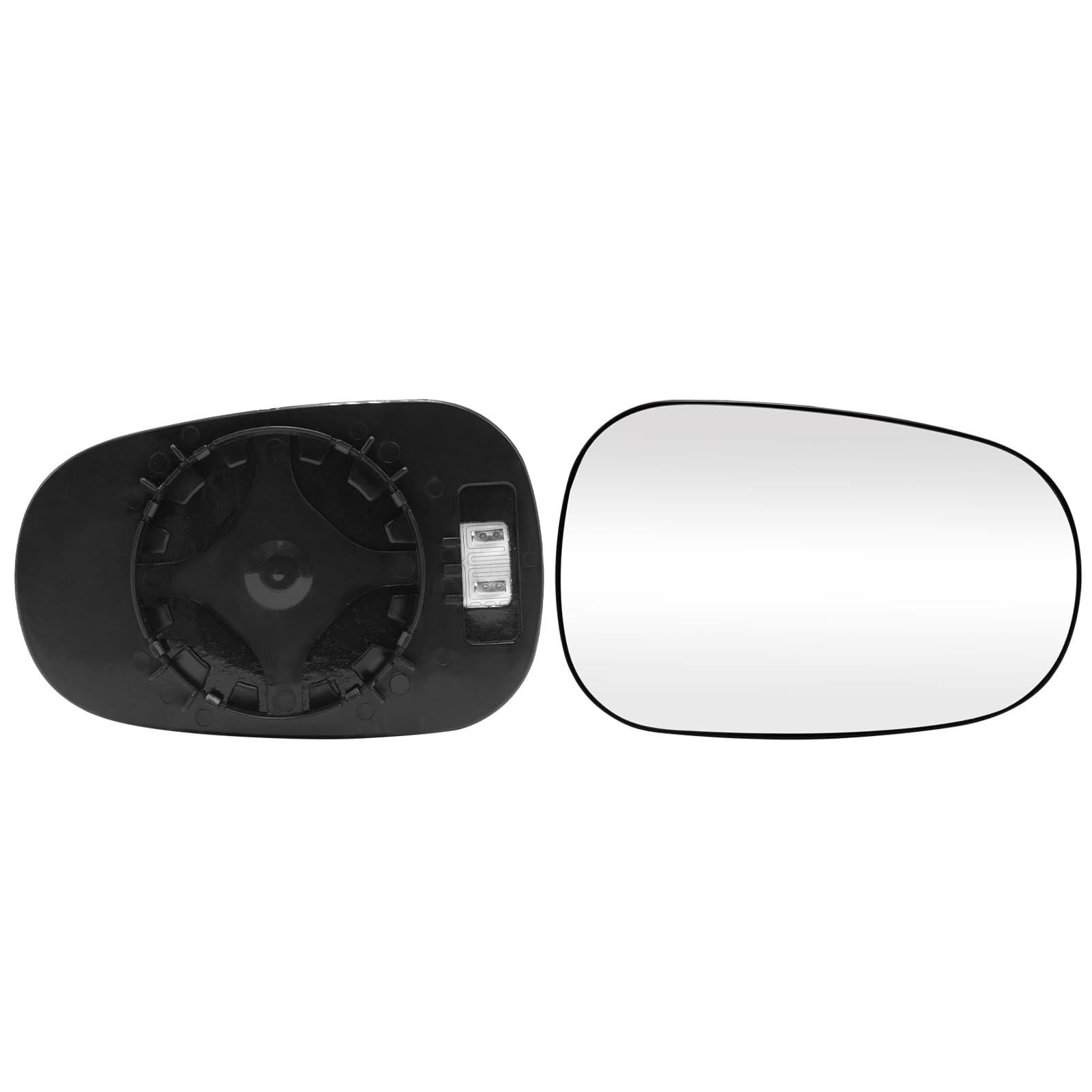 TTCR-II Ersatzspiegel Kompatibel mit Renault Clio 1994-2005/Megane 1996-2002/Modus 2005-2007, Fahrer- oder Beifahrerseite Spiegelglas Beheizbar Renault Megane Ersatz Außenspiegel Glas von TTCR-II