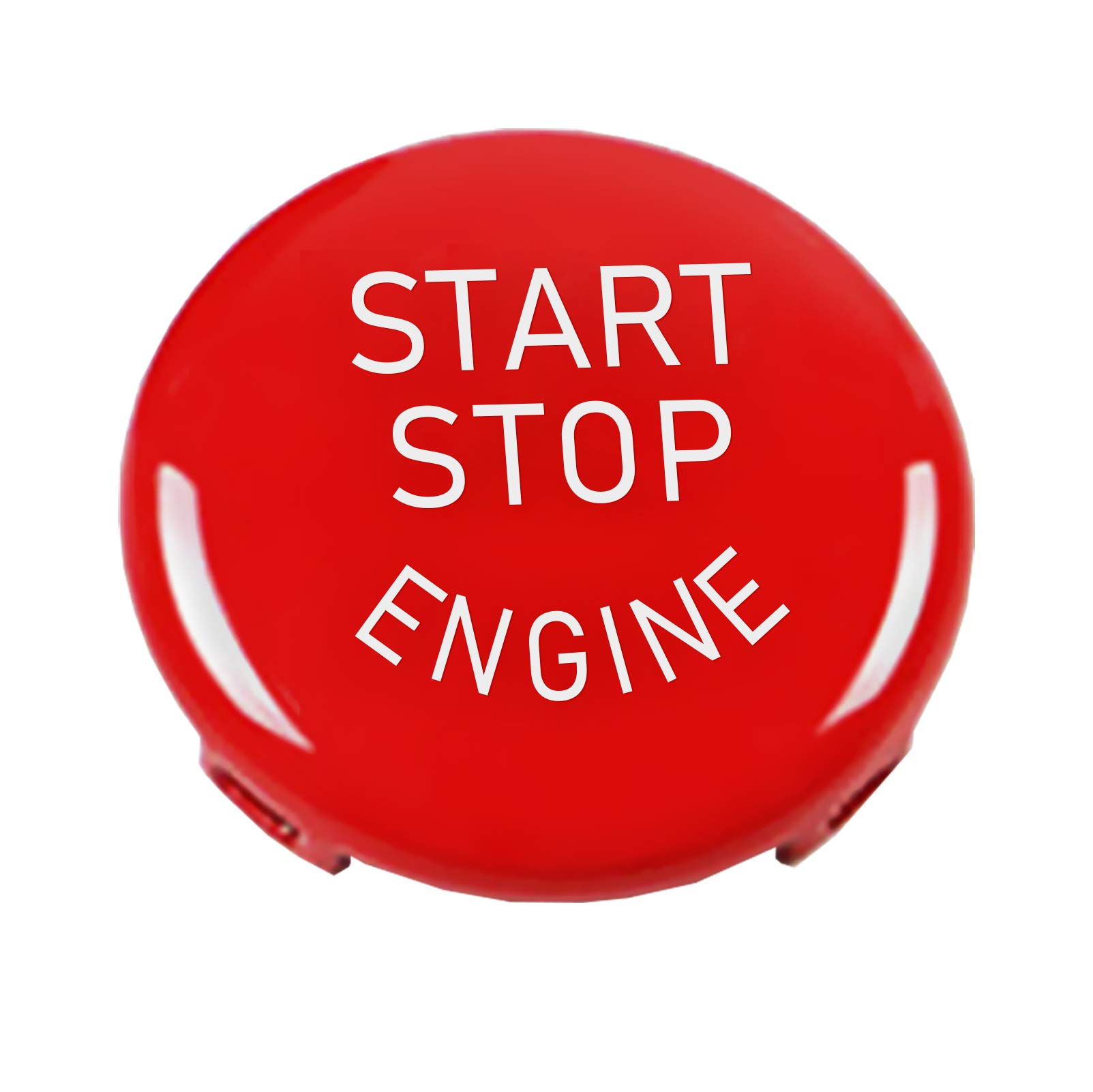 TTCR-II Sports Red Start Stopp Taste, Austausch der Motorstartknopf, start stop knopf Kompatibel mit BMW (Serie 1 3 5 6 X1 X3 X5 X6, E81 E90 E91 E60 E63 E84 E83 E70 E71) von TTCR-II