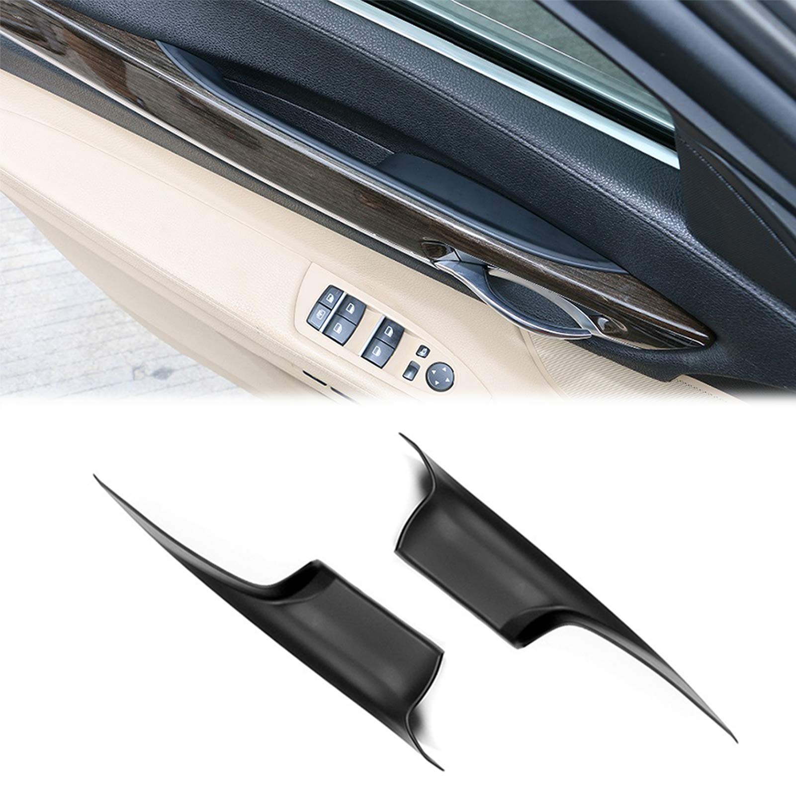 TTCR-II - Türgriffabdeckungen kompatibel mit BMW 7e, Verkleidungssatz für Türgriff vorne, linke Seite und rechte Seite (kompatibel mit: BMW 730 740 750 760 F01 / F02 2008-2014) von TTCR-II