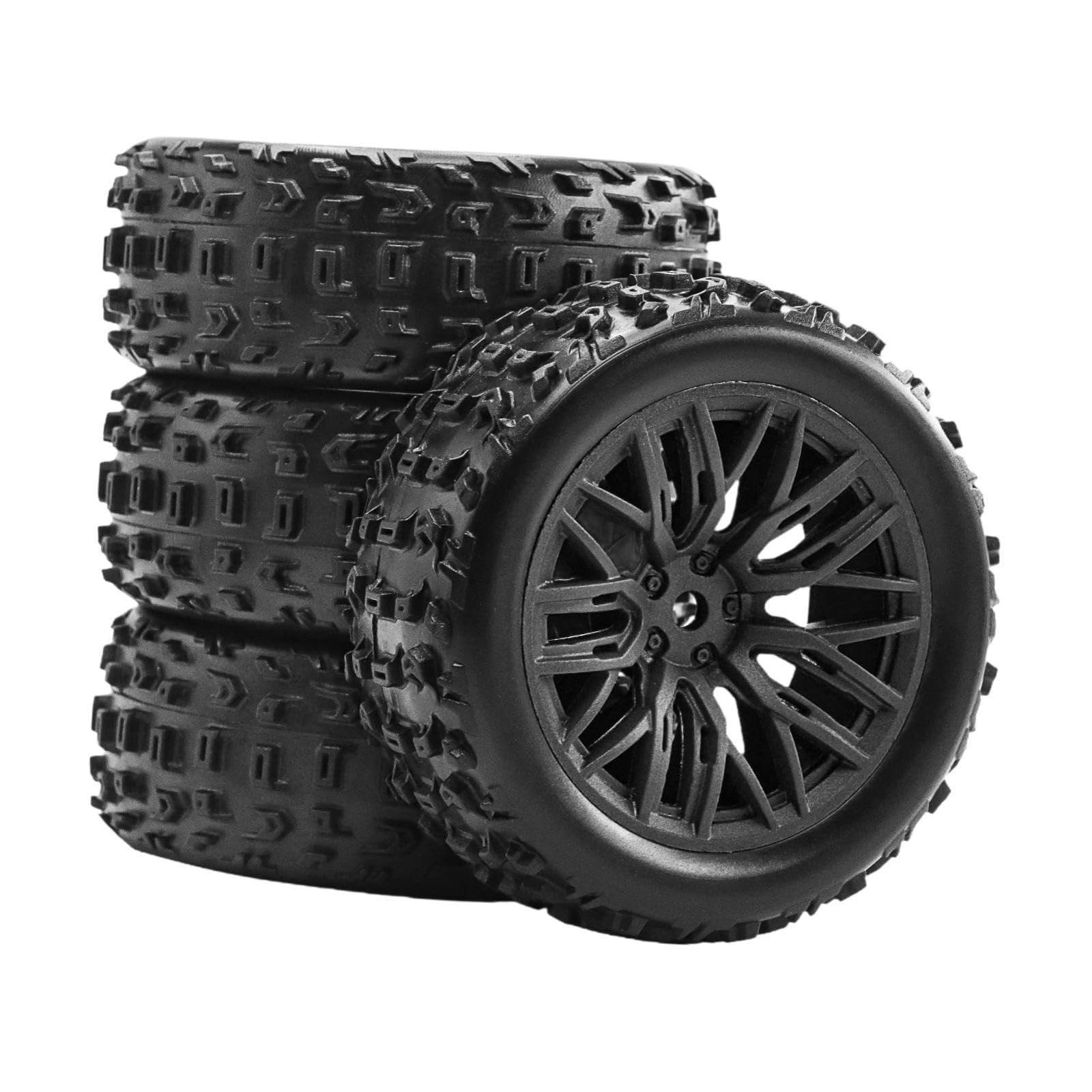 TTETTZ 4 Stück 1/18 RC Auto Reifen Und Räder Ersatzteile für RC Fahrzeuge, Schwarz TTETTZ 4 Stück 1/18 RC Auto Reifen Und Räder Ersatzteile für RC Fahrzeuge, Schwarz von TTETTZ