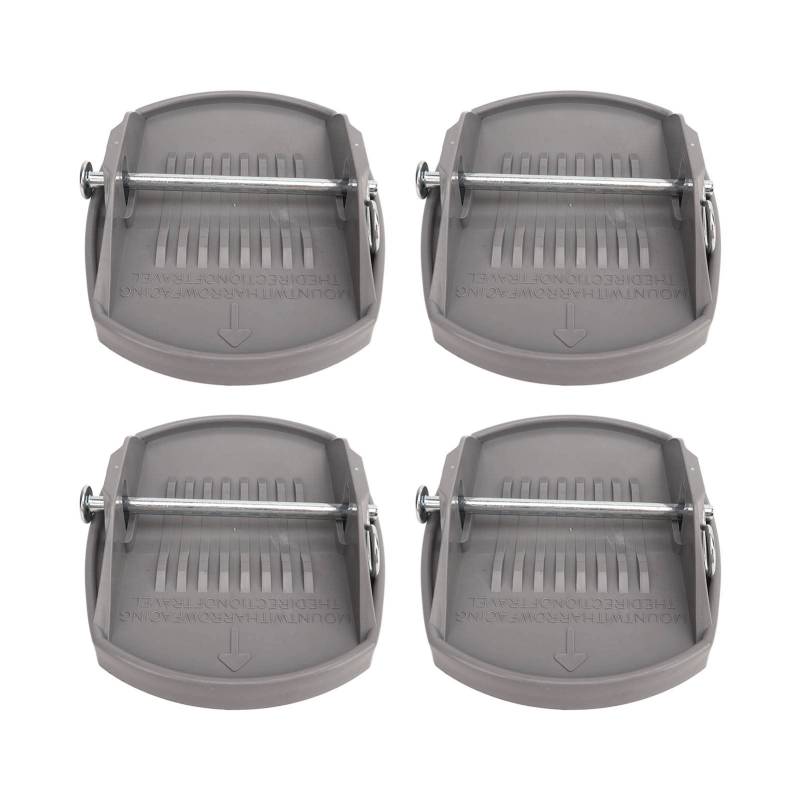 TTOCAR Wohnmobil-Wagenheber-Pads, 4 Stück, Wohnwagen-Wagenheber-Pads, Lastverteilung, Rostfrei, Hochfest, Robust, für Wagenheber-Hebekissen-Adapter, Wagenheber-Ständer-Pads für Wohnmobile von TTOCAR