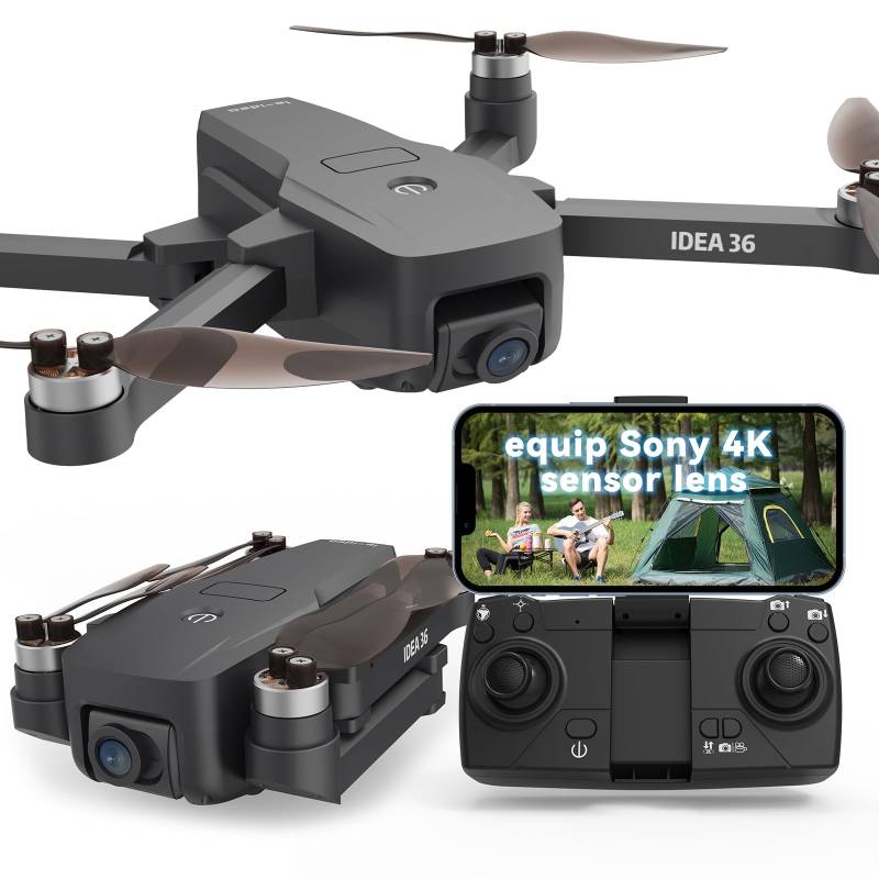 TTROARDS 36 Drohne mit 4K Kamera,GPS Brushless Motoren Drones mit Kamera für Erwachsene,5G WiFi Übertragung, RC Drohnen Intelligente Rückkehr Follow Me APP Steuerung Under 249g C0 Einlegbare SD Karte von TTROARDS