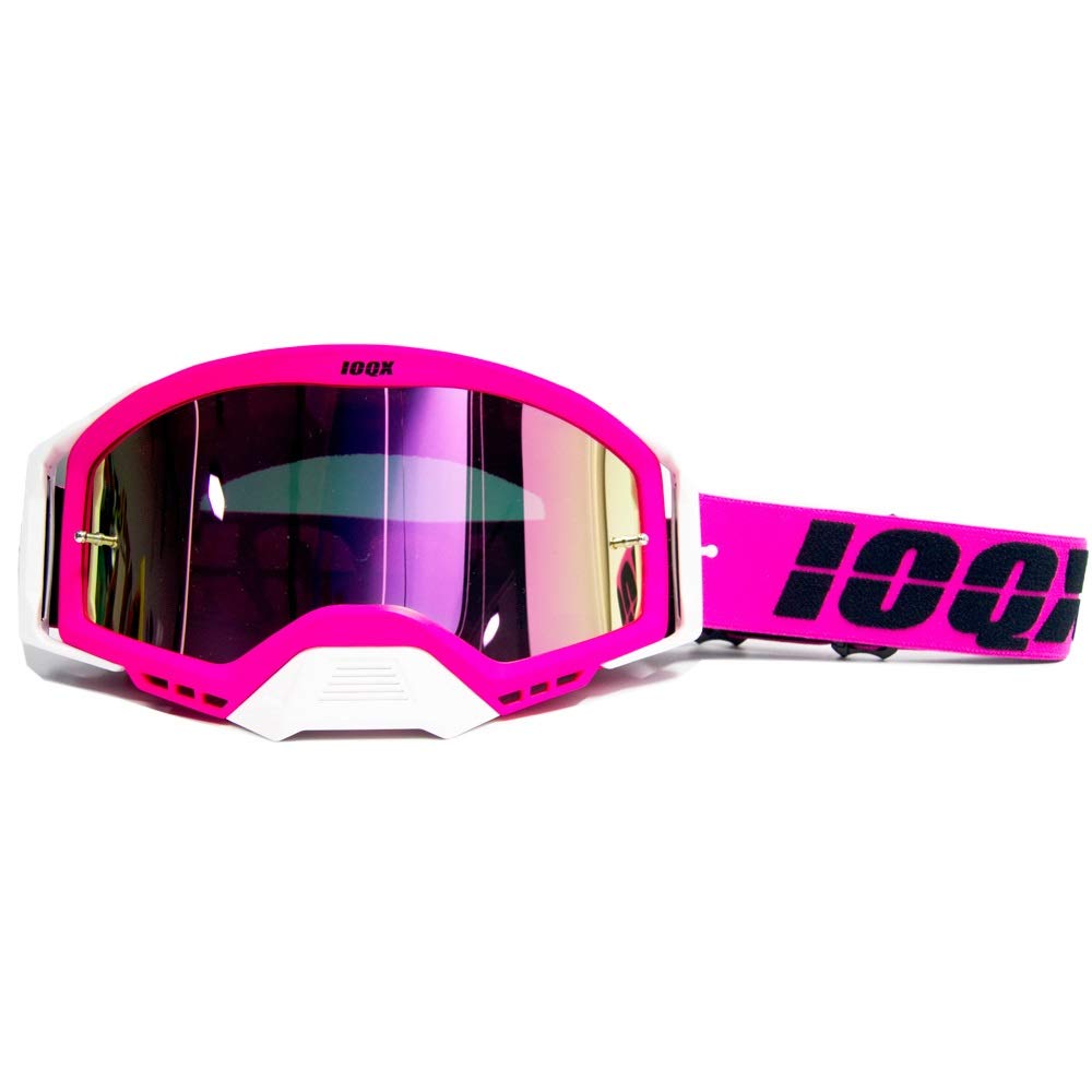 Motorrad Brille,Motocross Brille Motorrad Sonnenbrille Motocross Safety Protective Night Vision Helm Goggles Fahrer Fahren Gläser (Color : Pink single) von TTSJSM