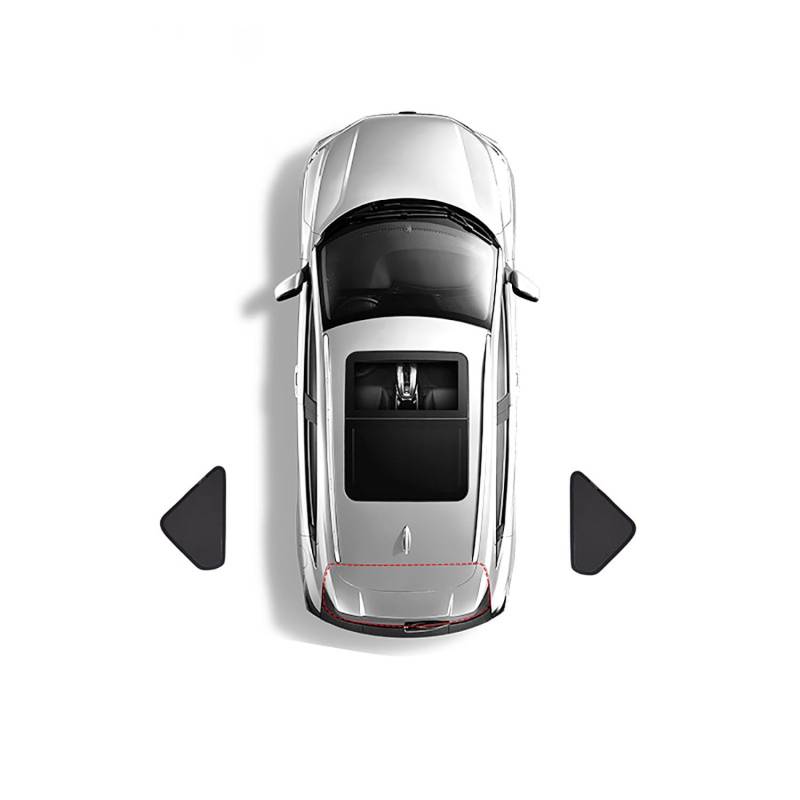 Auto-Seitenfenster-Sonnenschutz für CRV 7 seat 4th Generation Imported 2017-2023,Autosonnenschutz Seitenfenster UV-Schutz Hitzeschutz PrivatsphäRe Schutz,E-2 Triangle Windows von TTTao