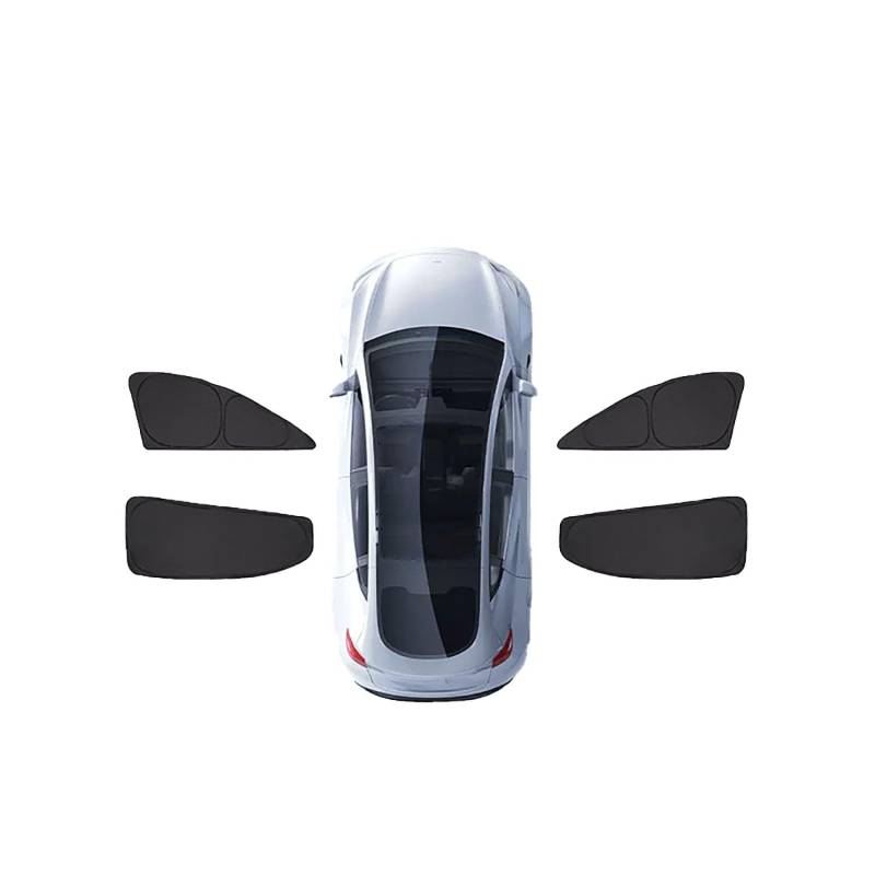 Auto-Seitenfenster-Sonnenschutz für Mercedes-Benz A-Class Hatchback W177 2019-2023,Autosonnenschutz Seitenfenster UV-Schutz Hitzeschutz PrivatsphäRe Schutz,C-4 Side Windows von TTTao