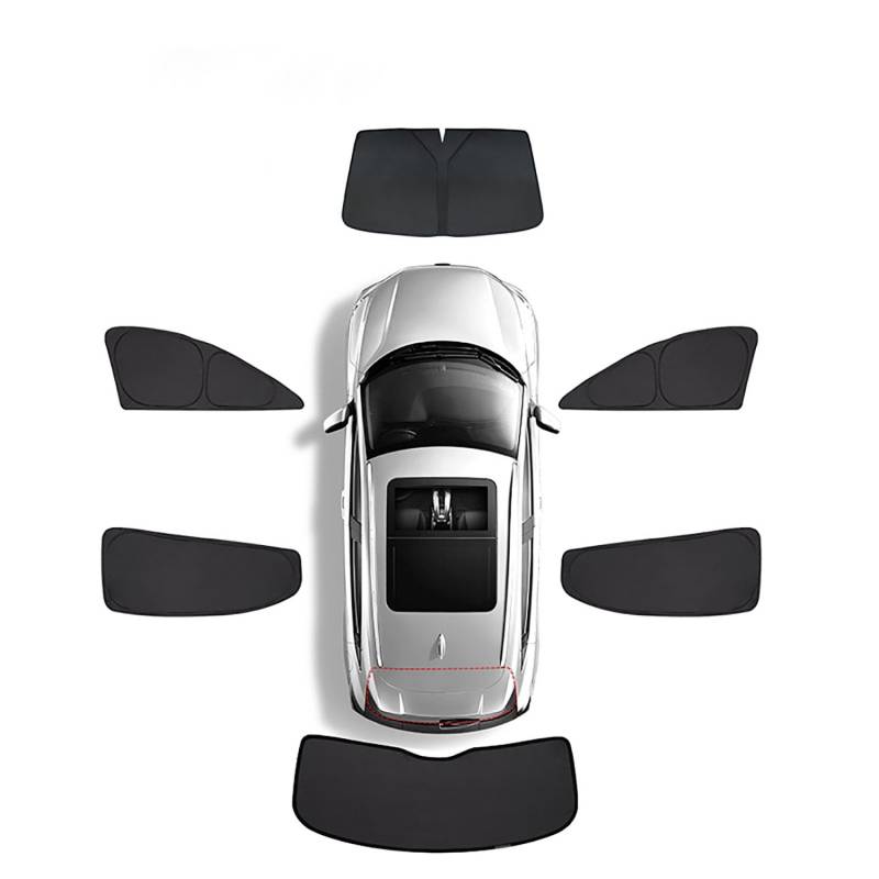 Auto-Seitenfenster-Sonnenschutz für Toyota Wish 20 Series 2009-2018,Autosonnenschutz Seitenfenster UV-Schutz Hitzeschutz PrivatsphäRe Schutz,I-6 Pieces in The Whole car von TTTao