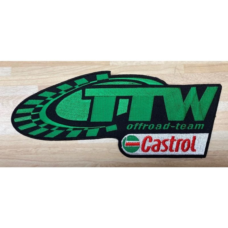 TTW Castrol Aufnäher Patches Grün 22 cm x 8,5cm von TTW-Offroad