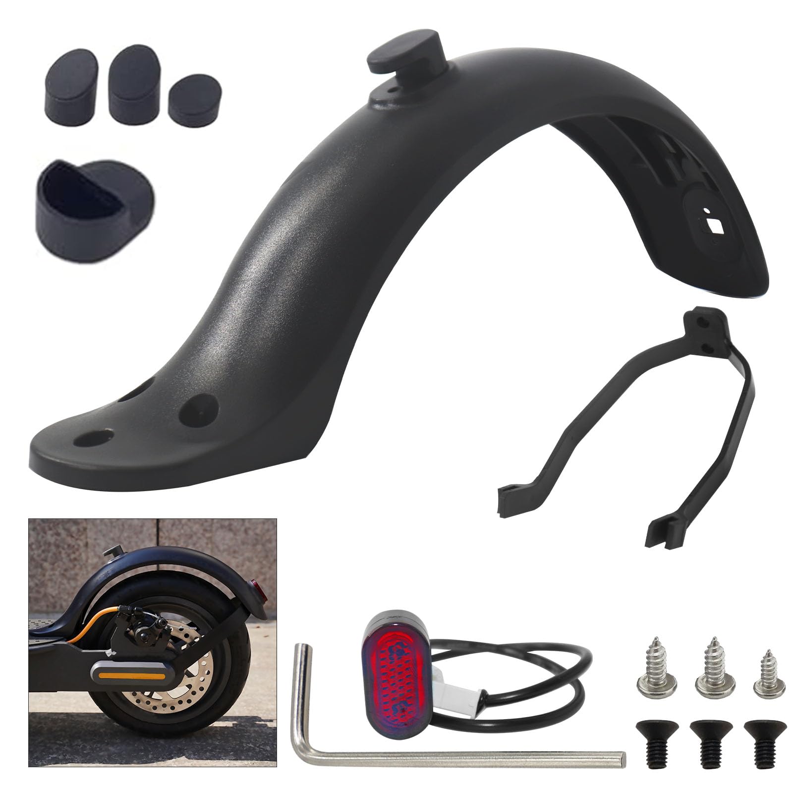 TUAKIMCE Elektroroller Hinterer Kotflügel, Hinterers Fender Ersatz Sets Kompatibel für Xiaomi E Roller Mi M365 S1 Pro 2 Kotflügel Ersatzzubehör TUAKIMCE Elektroroller Hinterer Kotflügel, Hinterers Fender Ersatz Sets Kompatibel für Xiaomi E Roller Mi M365 S1 Pro 2 Kotflügel Ersatzzubehör von TUAKIMCE