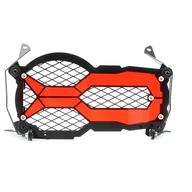 Motorrad Scheinwerfer Schutz Gitter Passend Für BMW R1200GS LC 2013-2022 Motorrad Scheinwerfer Protector Kühlergrill Wache Abdeckung Schutz Grill(Red) von TUANZUN