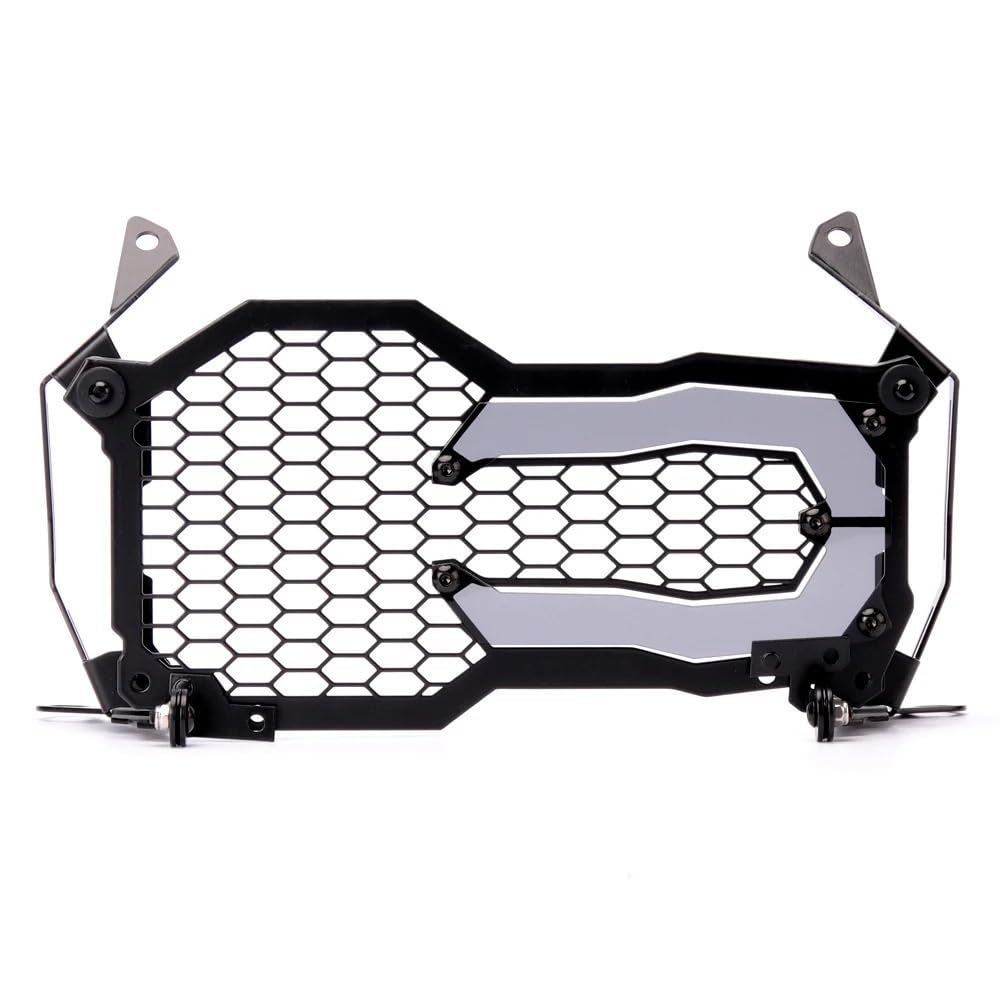 Motorrad Scheinwerfer Schutz Gitter Passend Für BMW R1200GS LC 2013-2022 Motorrad Scheinwerfer Protector Kühlergrill Wache Abdeckung Schutz Grill(Silver) von TUANZUN