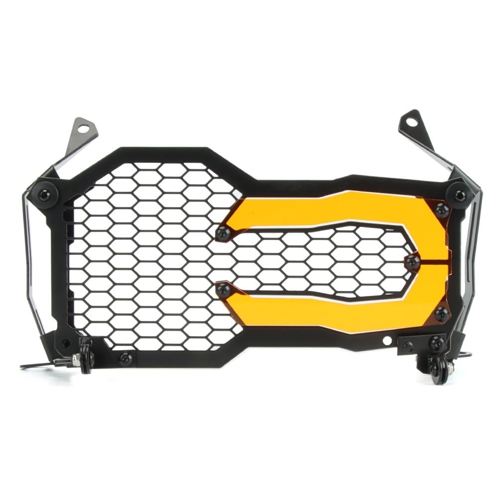 Motorrad Scheinwerfer Schutz Gitter Passend Für BMW R1250GS 2018-2022 Motorrad Flipable Scheinwerfer Protector Kopf Lichter Kühlergrill Schutz(Clear) von TUANZUN
