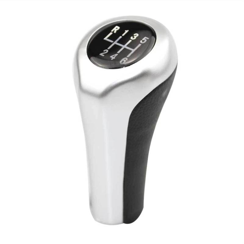 Schaltknauf,Auto Schaltknauf 1 STÜCK Getriebeschaltknopf Geeignet Für Den Passend Für BMW 1 3 5 6 Serie E46 E53 E60 E61 E63 E65 E81 E82 E83 E87 E90 E91 E92 X1 X3 X5 M Verchromter Mattkohlenstoff(6 Spe von TUANZUN