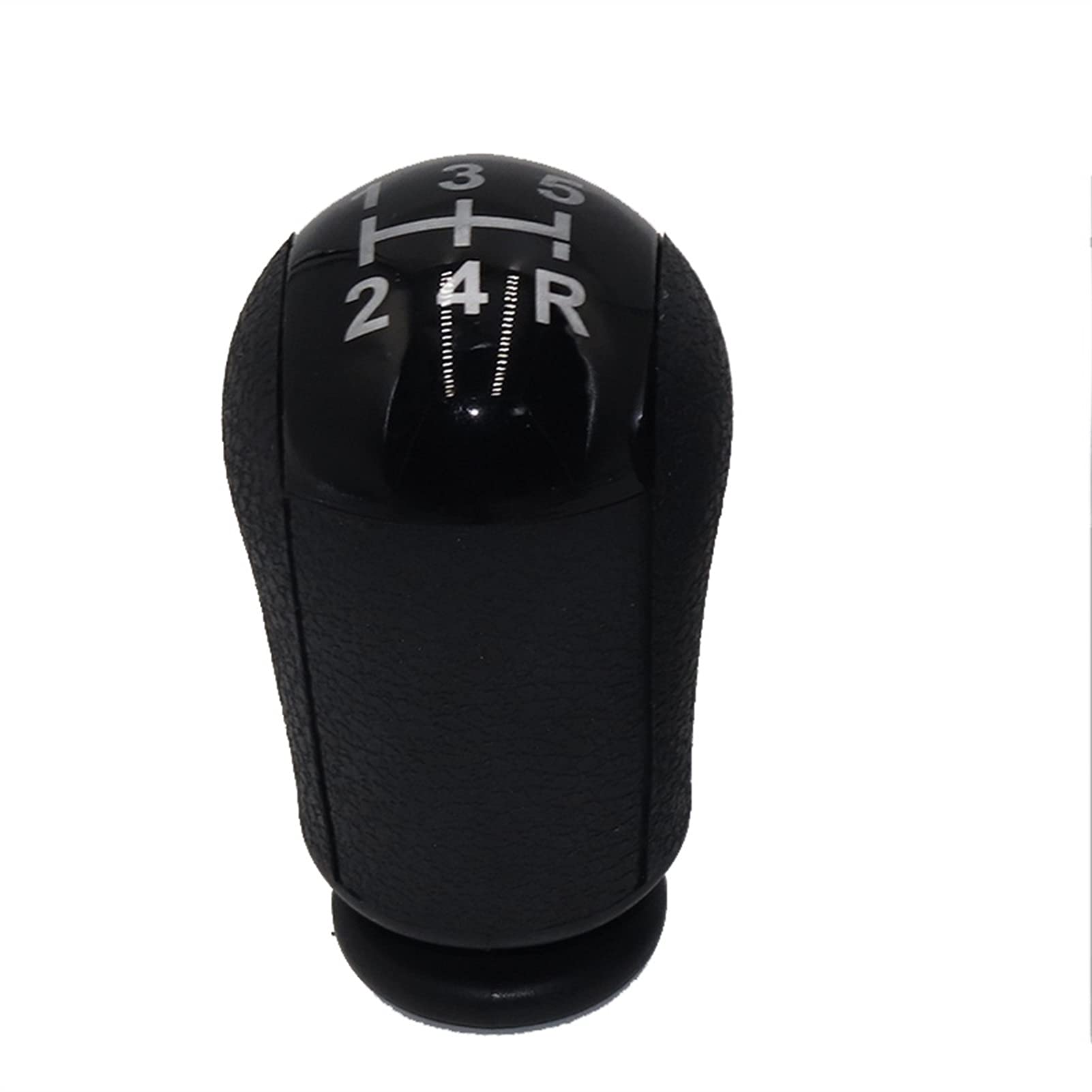 Schaltknauf,Auto Schaltknauf 5/6 Geschwindigkeit MT Getriebe Stick Umschaltknopf Auto Passend Für Ford Focus Mondeo Mustang Schwarz/Silber(5 Speed bladk) von TUANZUN