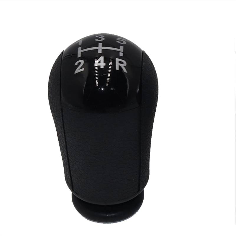 Schaltknauf,Auto Schaltknauf 5/6 Geschwindigkeit MT Getriebe Stick Umschaltknopf Auto Passend Für Ford Focus Mondeo Mustang Schwarz/Silber(5 Speed bladk) von TUANZUN