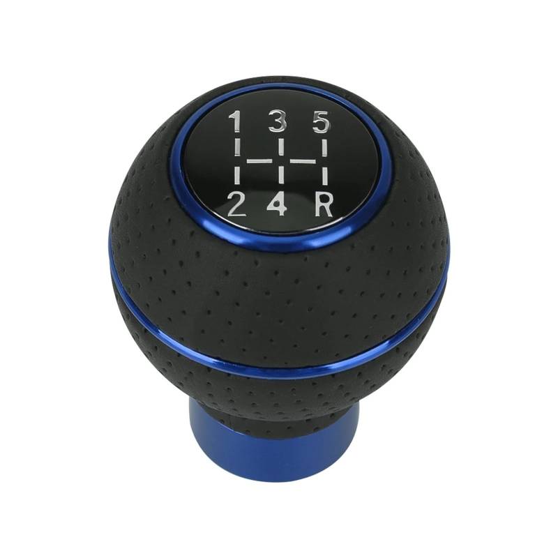 Schaltknauf,Auto Schaltknauf 5-Gang-Aluminium-Universal-Auto-Schaltknauf M8 M10 M11 M12 for Schaltgetriebe Automatikgetriebe-Niveauknopf Schalthebel(Blue) von TUANZUN
