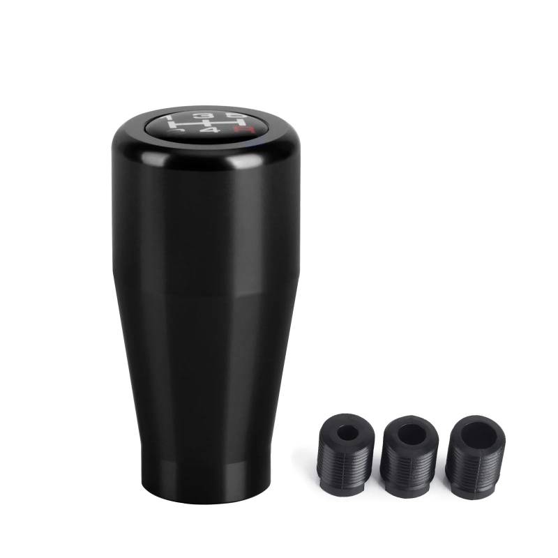 Schaltknauf,Auto Schaltknauf 5-Gang-Auto-Universal-Schaltknauf, Aluminium-Racing-Schalthebel for Schaltgetriebe, Schaltknauf(Black) von TUANZUN