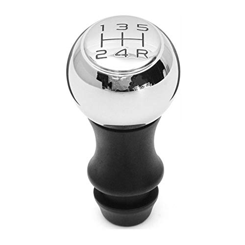 Schaltknauf,Auto Schaltknauf 5 Geschwindigkeit Auto MT Schaltknauf Hebel Schalthebel Griff Stock for Peugeot 206 306 406 106 107 207 307 407 301 308 2008 3008 C2 C3 C4(Black R) von TUANZUN