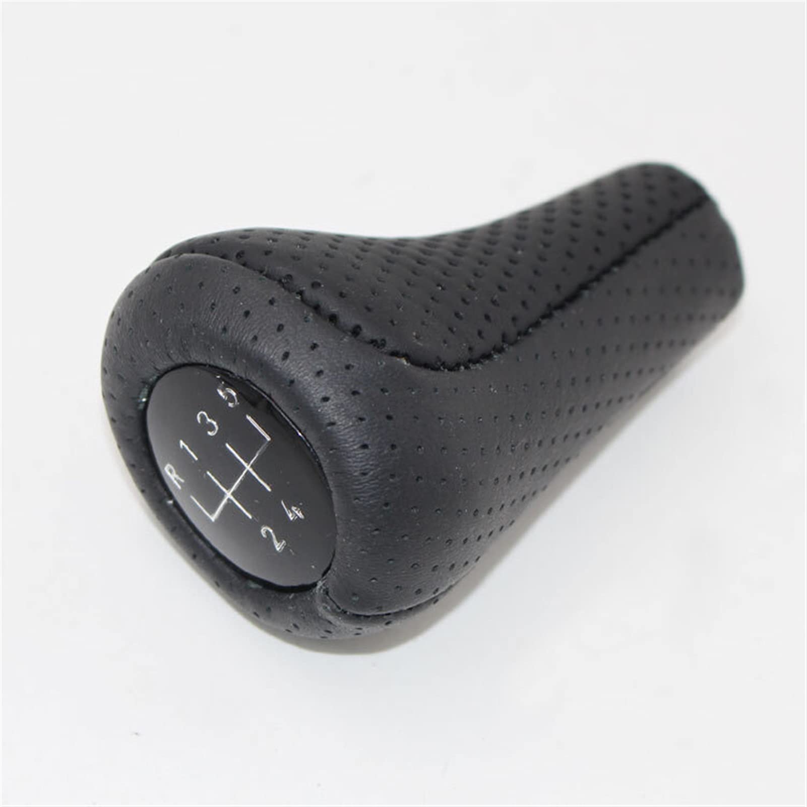 Schaltknauf,Auto Schaltknauf Auto Styling Stick Knobs Echtes perforiertes Ledergetriebe Umschaltknopf Gebrauch Passend für BMW E60 E90 E46 E36 Alle Serien 5 Geschwindigkeit 6 Geschwindigkeit(5speed) von TUANZUN