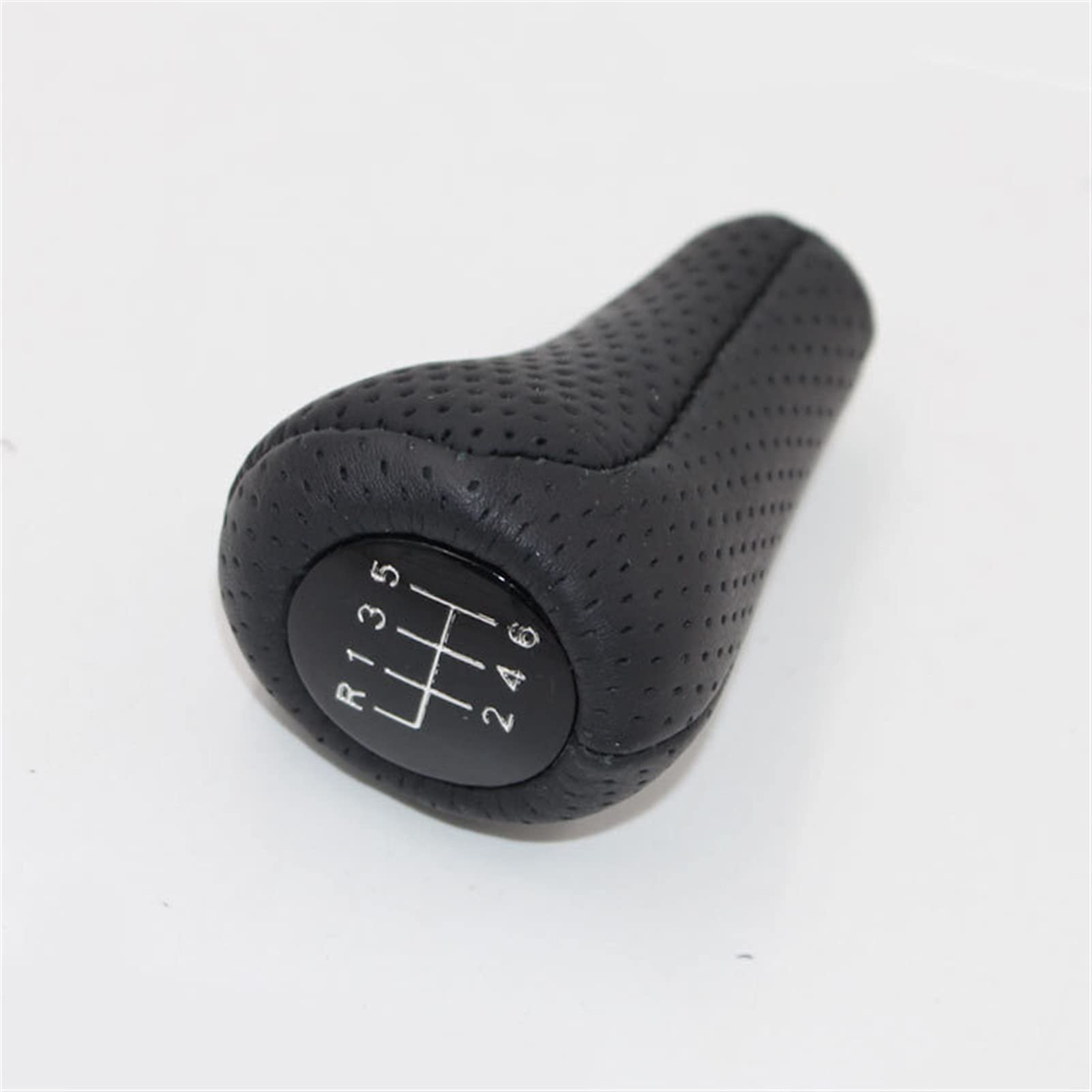 Schaltknauf,Auto Schaltknauf Auto Styling Stick Knobs Echtes perforiertes Ledergetriebe Umschaltknopf Gebrauch Passend für BMW E60 E90 E46 E36 Alle Serien 5 Geschwindigkeit 6 Geschwindigkeit(6speed) von TUANZUN
