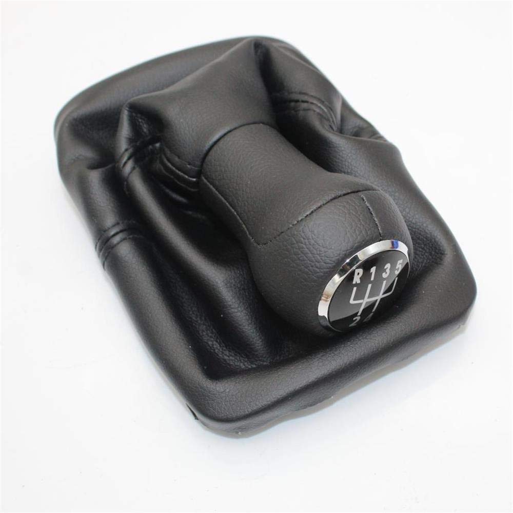 Schaltknauf,Auto Schaltknauf For VW Beetle 1998 1999 2000 2001 2002 2003 2004 2005 2006 2007 2008 2009 2010 Neues 5 Speed ​​Gear Stick Schaltknauf Lederstiefel(Black Giator) von TUANZUN