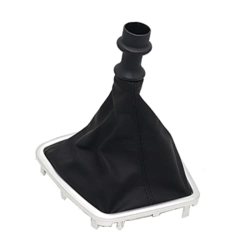 Schaltknauf,Auto Schaltknauf Leder-Auto-Umschaltgetriebe-Knopfhebel-Gaiter-Boot-Abdeckung Passend Für Renault Laguna III MK3 2007-2015(Gear Boot) von TUANZUN